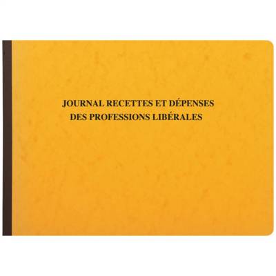 Piqûre 27x38cm Journal Recettes Dépenses Professions libérales 80 pages Aléatoire