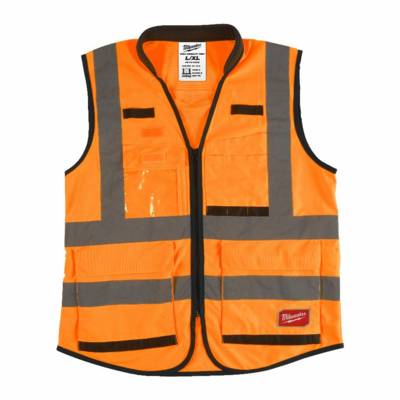 Gilet haute visibilité Premium MILWAUKEE Orange Taille L/XL - 4932471899