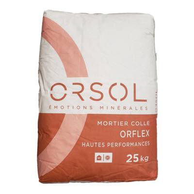 Mortier colle ORFLEX blanche - Gedimat - ORSOL PRODUCTION