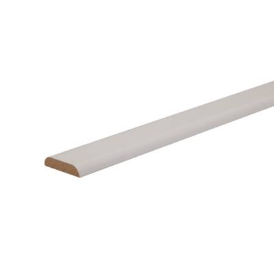Baguette d'angle arrondie MDF blanc L.2,44 m - Gedimat - SOTRINBOIS
