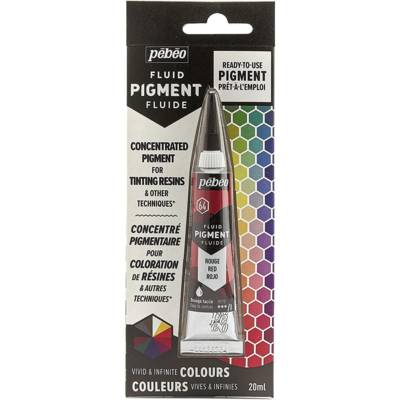 Fluid Pigment 20ml Concentré pour Coloration de Résine Rouge - PÉBÉO