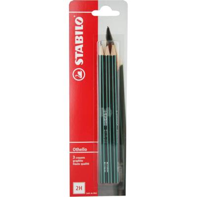 Lot de 3 Crayons papier Graphite Othello Héxagonal 2H