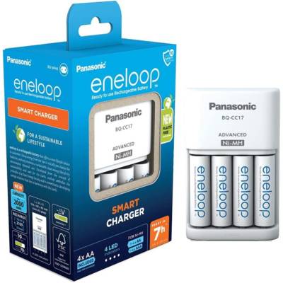 Eneloop Chargeur Smart Charger BQ-CC17 avec 4xAA 2000 mAh
