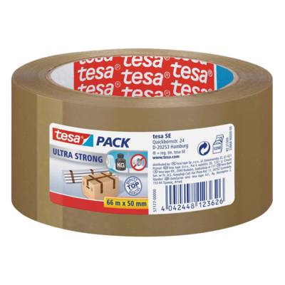 Rouleau adhésif ultra emballage PVC 50mm x 66m Marron - TESA