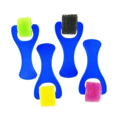 Lot de 4 rouleaux mousse à crépir en 25 mm (4 formes différentes de mousse)