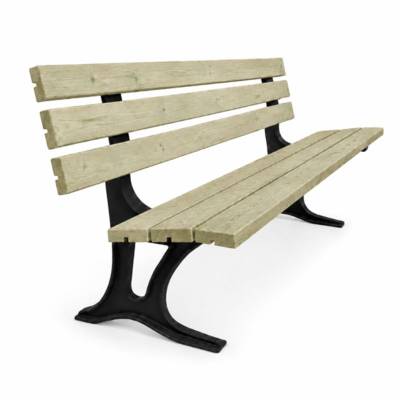 Banc bois et fonte 6 lames - JAD Groupe