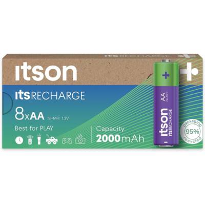Boîte de 8 piles rechargeables AA prêtes à l'emploi Pro NiMH, 2000 mAh