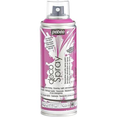 Aérosol 200ml Peinture DécoSpray FUCHSIA - PÉBÉO