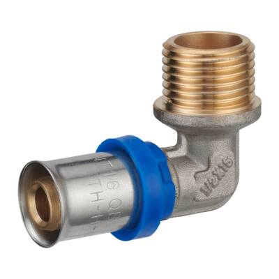 Coude multicouche à sertir - mâle 15 x 21 mm ø16 - Gedimat - NOYON ET THIEBAULT