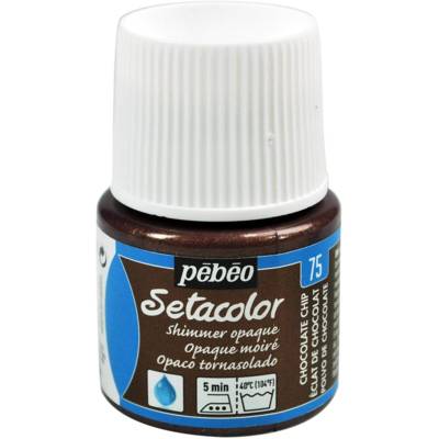 Flacon 45 ml Peinture SETACOLOR opaque pour textiles ECL CHOCO moiré