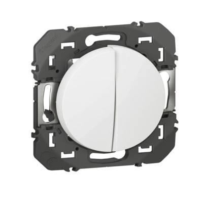 Double va et vient DOOXIE blanc 10AX 250V - Gedimat - LEGRAND