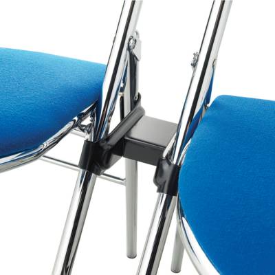 Pièce d'assemblage simple époxy pour chaise pliante PLICHAISE - Noir RAL 9005 - MOBIDECOR