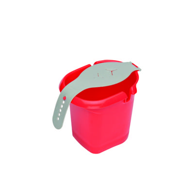 Bac à peinture polypropylène coloris rouge contenance 700ml en vrac 1 pièce - Gedimat - NESPOLI