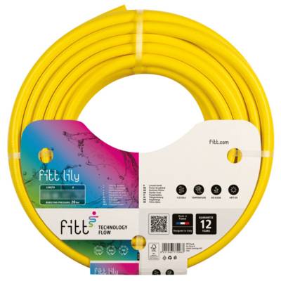 Tuyau d'arrosage FITT LILY - coloris jaune - Ø 19 mm - Gedimat