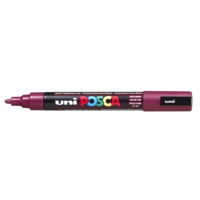 Marqueur pointe conique moyenne pc5m 1,8 - 2,5mm lie de vin
