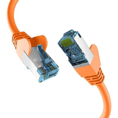 Câble réseau CAT. 7 jusqu'à 10 Gbit ORANGE 3m