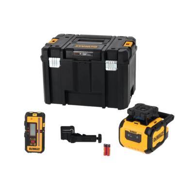 Niveau laser rotatif horizontal - faisceaux rouges - alcalines - DEWALT - DCLE05211R-XJ