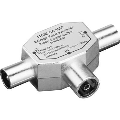 Adaptateur Coaxial Métal 2 x IEC Coax Mâle - Coax Femelle
