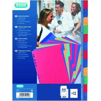 Jeu de 12 intercalaires 24x32 en carte lustrée 3/10E