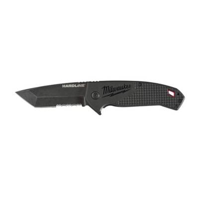 Couteau Hardline MILWAUKEE à lame crantée - 48221998