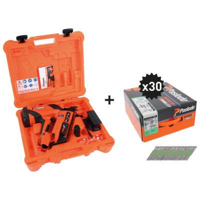 Lot cloueur IM90XI + 30 packs 2.8 x 70 crantés - Gedimat