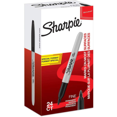 Marqueur permanent FINE, Value pack, noir - Sharpie