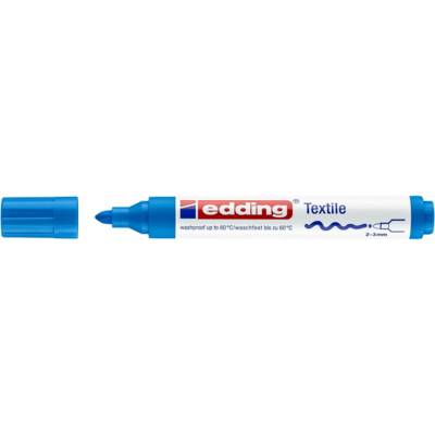 Marqueur pour Textile 4500 Pointe Rone Bleu clair 2-3 mm - EDDING