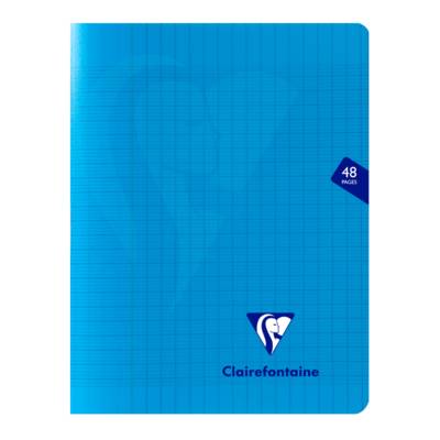 Cahier MIMESYS Piqué Polypro 17 x 22 cm 48 pages 90g Séyès Coloris Aléatoire - Clairefontaine