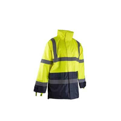 Veste haute visibilité imperméable - LMA - 2199-Jaune fluo / Marine-XXXL