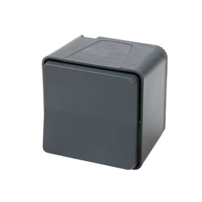Bouton poussoir en saillie 10A 250V IP55 gris MUREVA - Gedimat - SCHNEIDER ELECTRIC