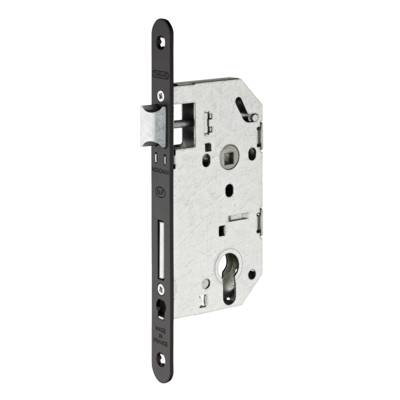 Serrure monomax NF pour cylindre 2 tours têtière noire axe 50mm - Gedimat - THIRARD