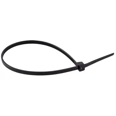 Collier lien nylon Noir - 7,6 x 380 mm - Sachet de 50 - ACTON - PLB1 7.6X380