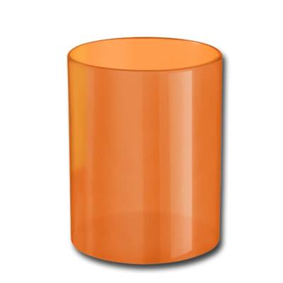 Pot à Crayon Plastique Orange