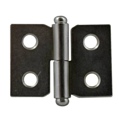 Paumelle droite acier nickelé 50 x 40 mm - Gedimat - NORAIL