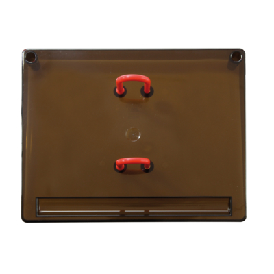 Socle pour bloc Ephéméride plastique brun