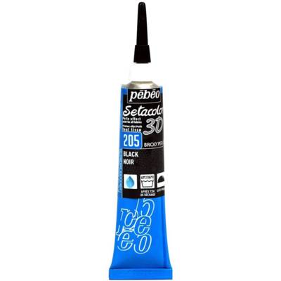 Tube 20ml SETACOLOR effet Brod'Perle NOIR