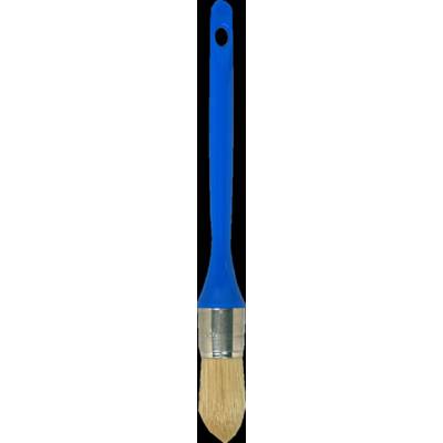 Brosse à rechampir mélange soies fibres synthétiques spécial acryl manche polypropylène n°6 diam.29mm - Gedimat - NESPOLI