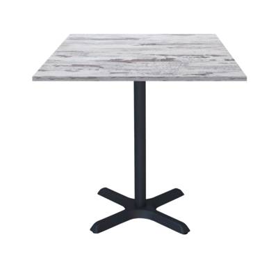Table pied noir 70x70cm chene islande - intérieur - RestooTab
