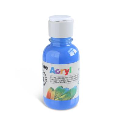 Flacon 125ml Peinture Acrylique Fine Bouchon Flux Control cobalt blue 540 - PRIMO