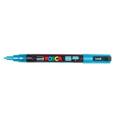 Marqueur PC3ML Pointe conique fine en plastique Bleu Clair Pailleté - UNI-BALL