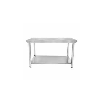 Table inox - Largeur M (L=810-1210mm) - Avec étagère basse