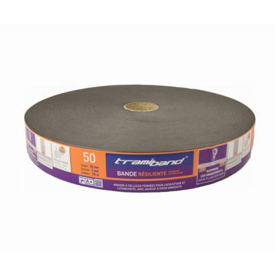 Bande acoustique sous parquet TRAMICO Tramiband SR - 45 x 3 mm - L 30 m - 2936270000 - TRAMICO SA