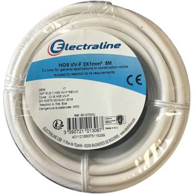Câble domestique H05VV-F 3G1 5 m - Gedimat - ELECTRALINE