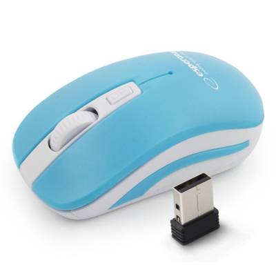 Souris Sans Fil 2.4GHZ Optique 4D USB URANUS Bleu