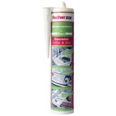 Mastic sanitaire DSS blanc avec fongicides - Gedimat - FISCHER