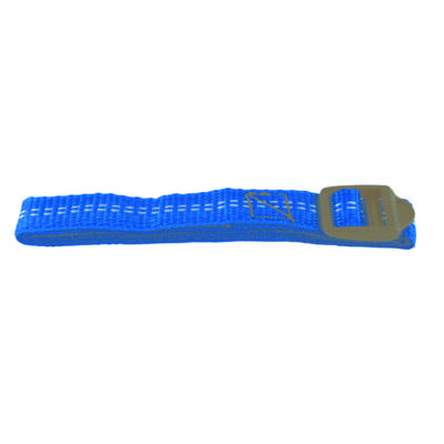 Sangle élastique polypropylène avec boucle plastique surmoulée bleue larg.20mm - 1m - Gedimat - CHAPUIS