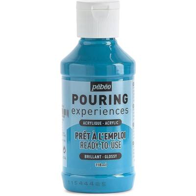 Peinture Acrylique POURING Expérience Prête à l'emploi 118ml TURQUOISE - PÉBÉO