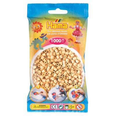 Sachet de 1000 Perles à Repasser Midi 5 mm Beige