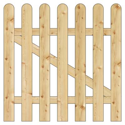 Portillon bois pour clôture plate - L.1 x h.1 m - Gedimat