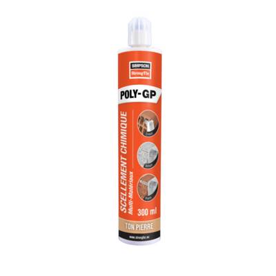 Résine POLY GP ton pierre - cartouche de 300ml - Gedimat - SIMPSON STRONG-TIE